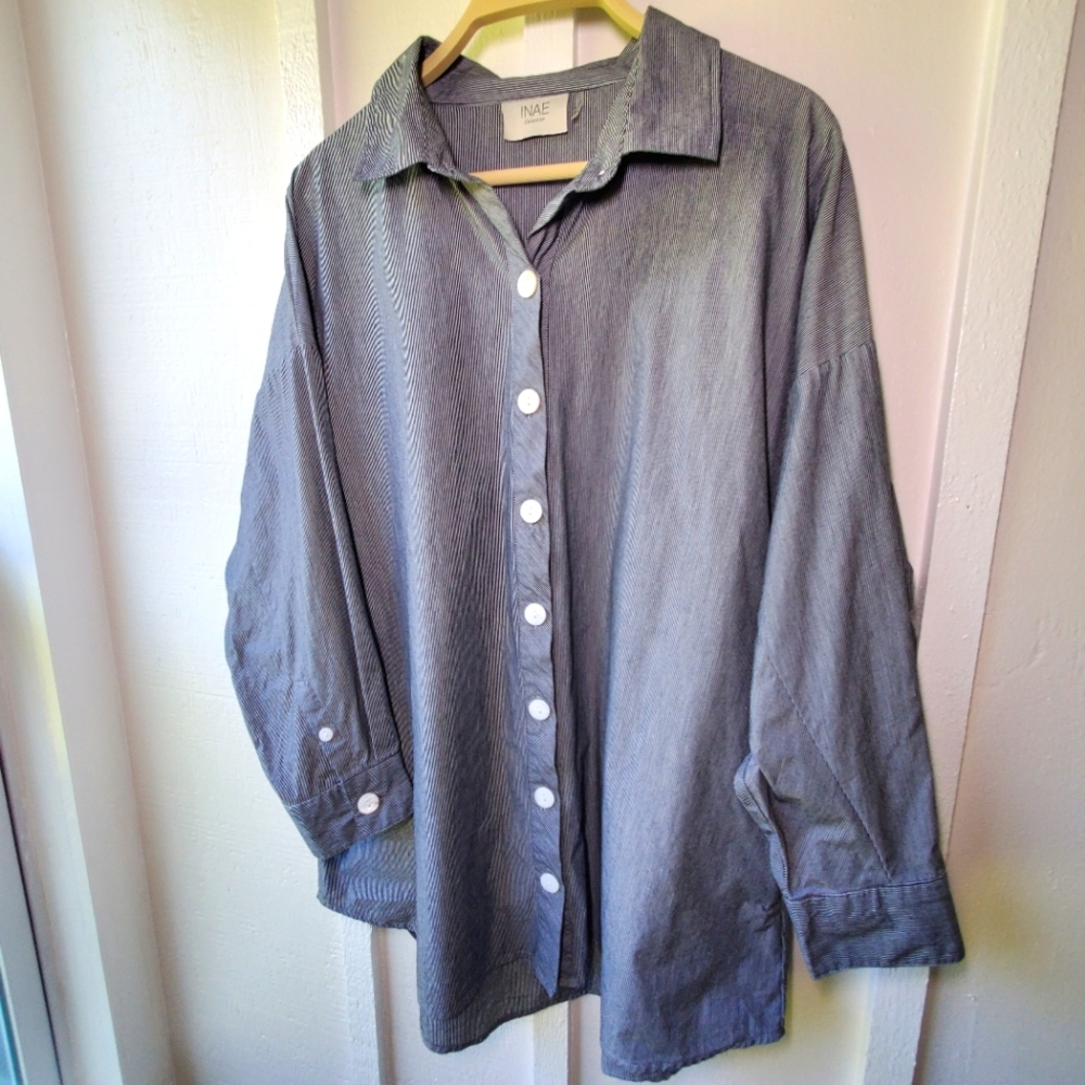 INAE Collection Blouse Lagenlook Boxy Oversized Fit Size Small